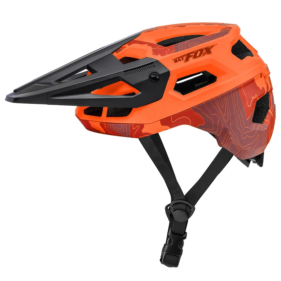 Casque de vélo homme orange