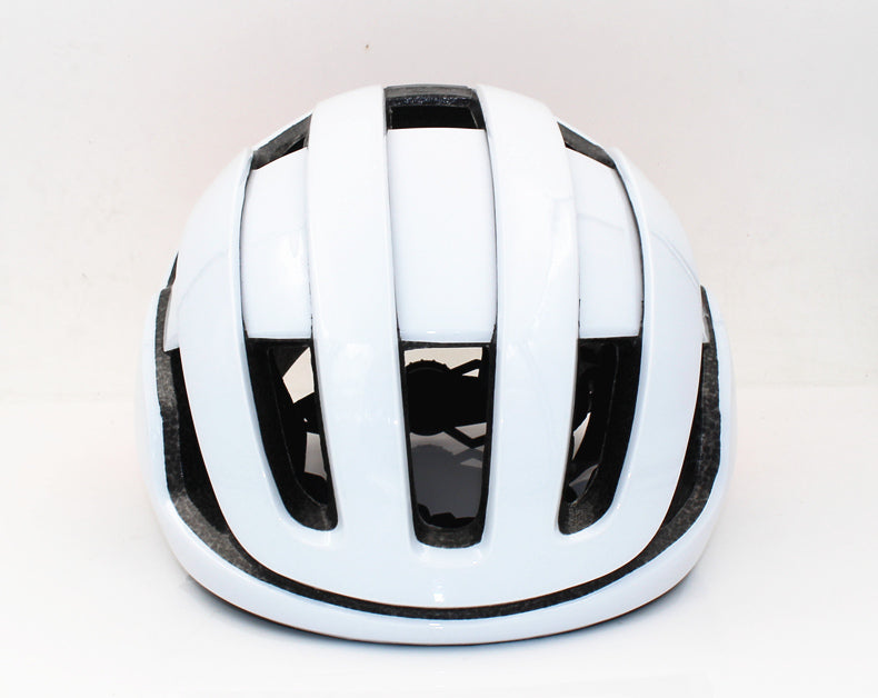 Casque vélo route design blanc et rouge Pédale Maurice