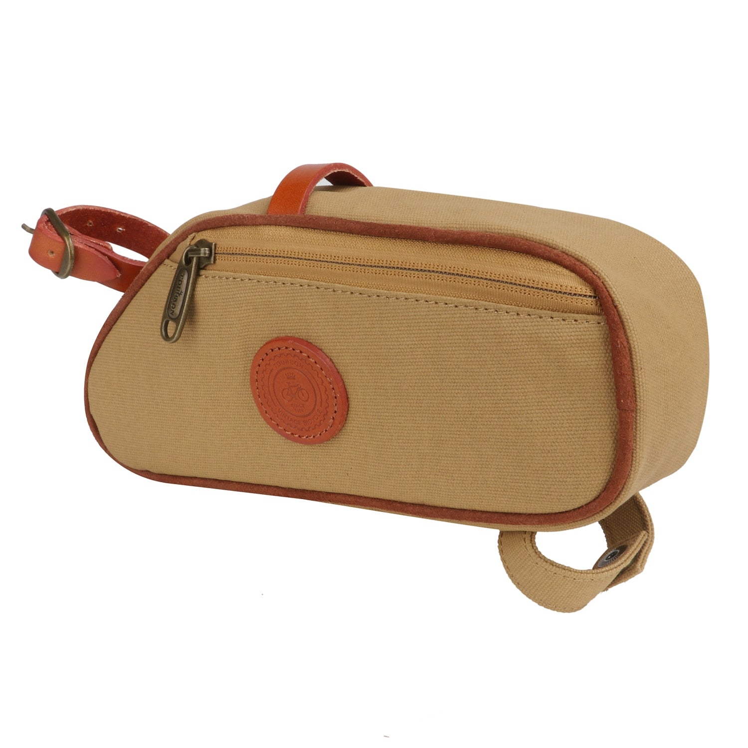 Sacoche pochette cadre & selle étanche vintage Pédale Maurice