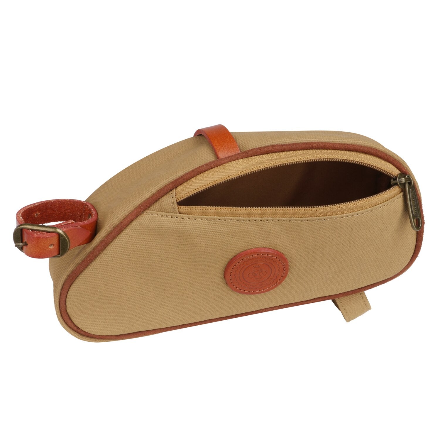 Sacoche pochette cadre & selle étanche vintage Pédale Maurice