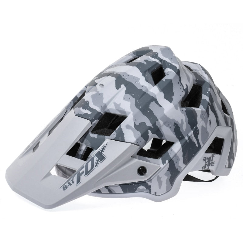 Casque vélo homme VTT Camouflage Blanc & Gris Pédale Maurice