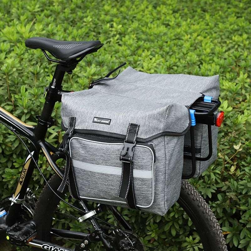 Sacoche double 25L porte bagage arrière pour vélo Cyclogo