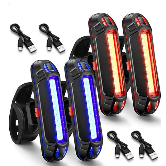 Éclairage vélo arrière LED Rouge & Bleu